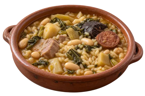 Arròs amb fesols i naps
