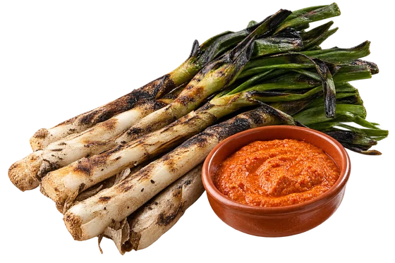 Calçots amb romesco