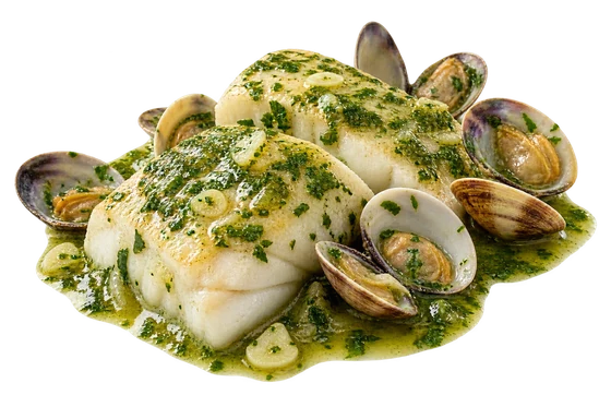 Merluza en salsa verde