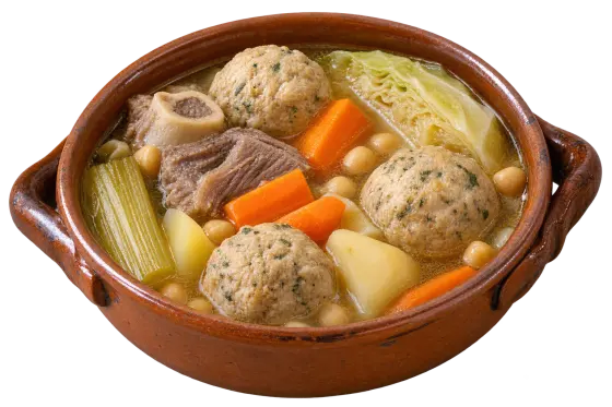 Putxero amb pilotes