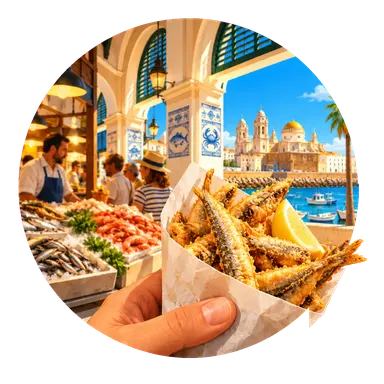 Si mangia in piedi al mercato