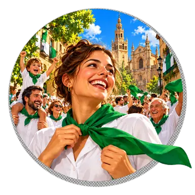 Le «Fiestas de San Lorenzo» in bianco e verde