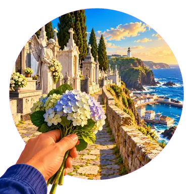 Il «cementerio» sulla scogliera