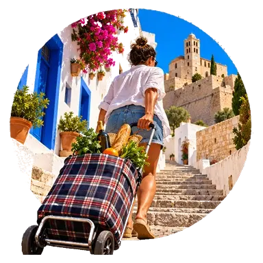 La «Dalt Vila» in salita