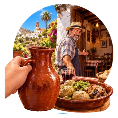 Il «guachinche» in alto