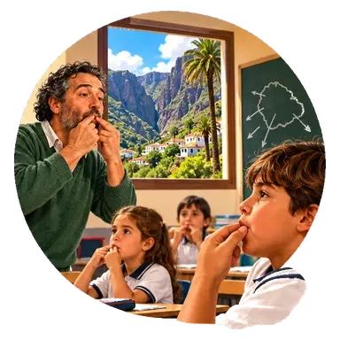 Il «silbo gomero» si insegna a scuola