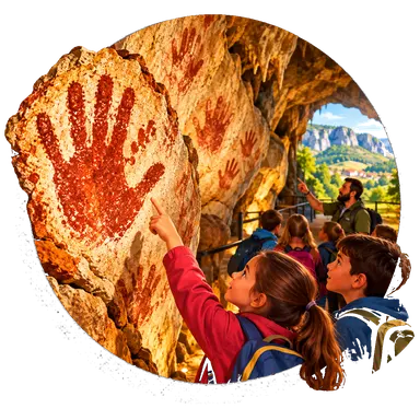 La grotta con le mani dipinte