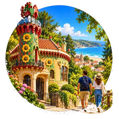 Il «Capricho» di Gaudí in mezzo al verde