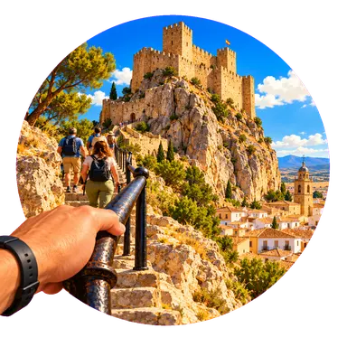 Il «Castillo» sopra la roccia