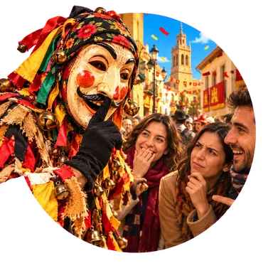 Il carnevale delle «máscaras callejeras»