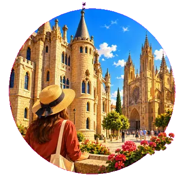Il palazzo di Gaudí accanto alla cattedrale