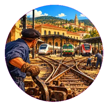 Il nodo ferroviario che ha fatto il paese