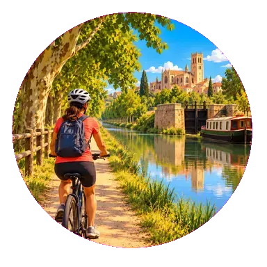 Il Canal de Castilla dietro la città