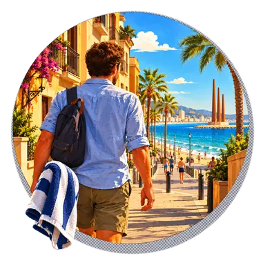 La «platja» dietro l'ultima strada