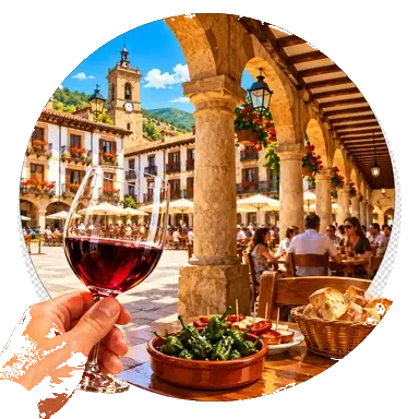 I «soportales» della plaza mayor