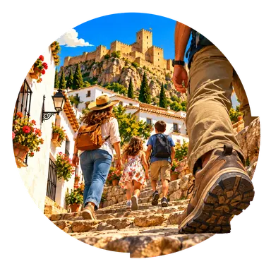 La «Fortaleza del Sol» sopra le case