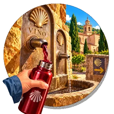 La «fuente del vino» a Irache