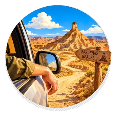 Le Bardenas dietro all'angolo