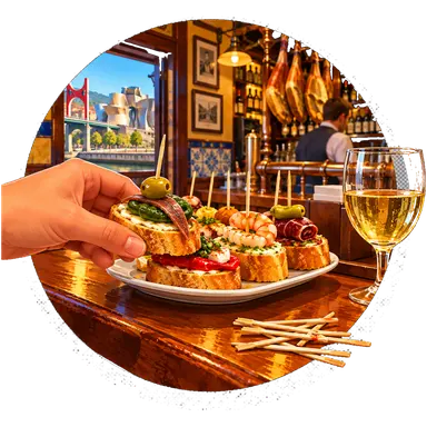 I «pintxos» col bastoncino