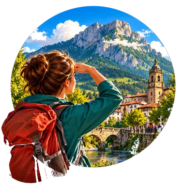 L'Amboto sopra il paese