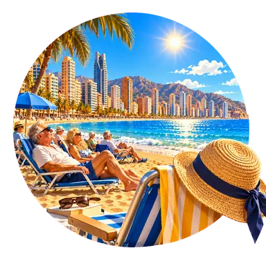 Il sole sulla «Playa de Levante»